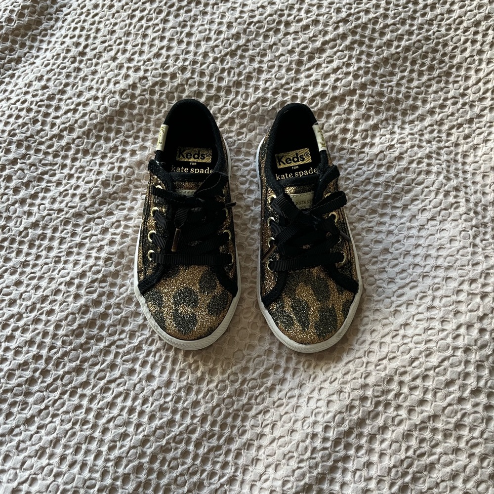 Kate Spade x Keds Kickstart Glitter Leopard Toddler Sneakers